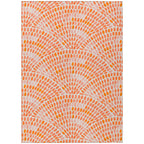 Addison Rugs Surfside ASR37 Peach 9' x 12' Indoor Outdoor Area Rug, Easy Clean, Machine Washable, Non Shedding, Bedroom, Living 