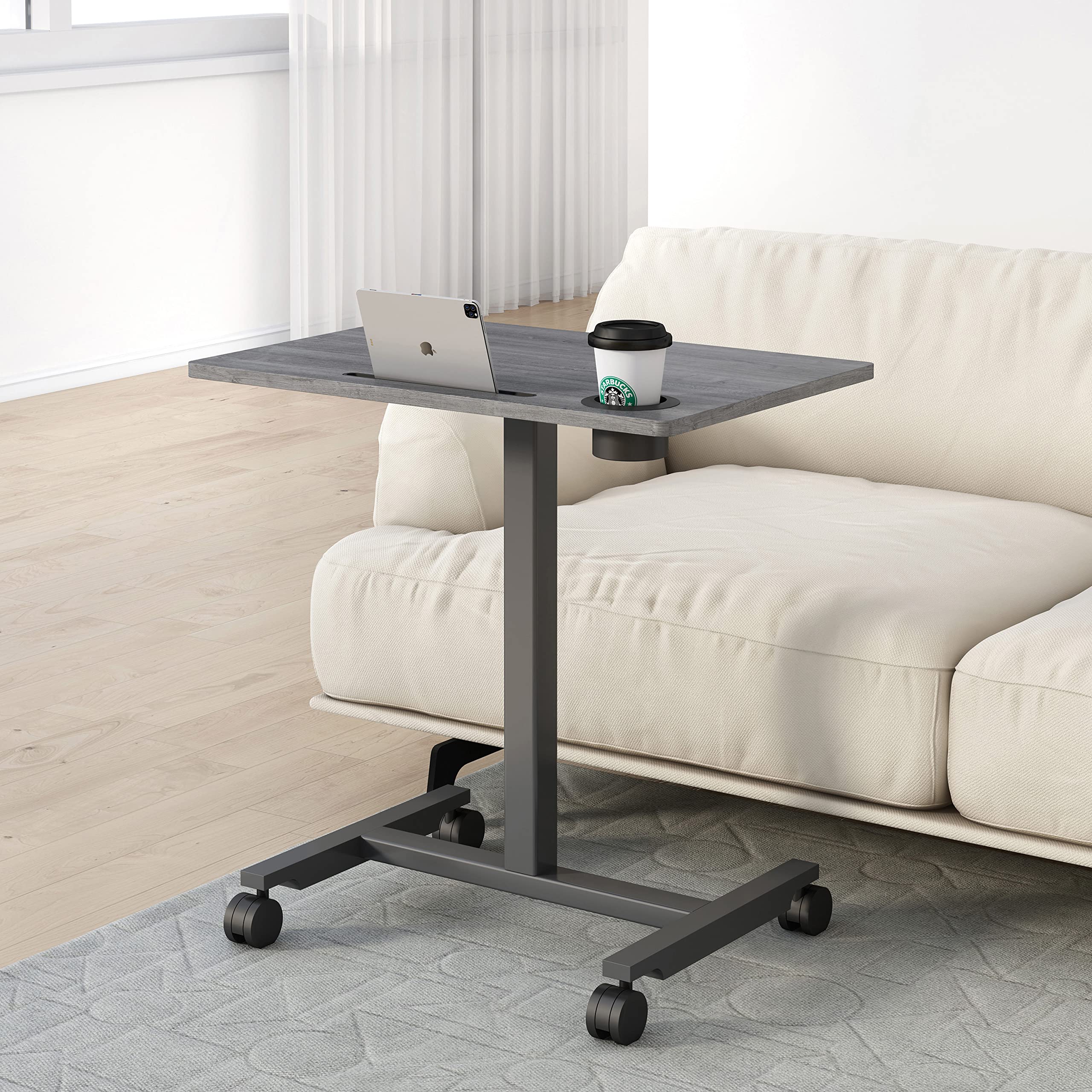 Lorell Height-Adjustable Mobile Desk