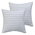 Levtex Home - Levtex Home - Tamsin Grey Euro Sham Set Of 2 - Two Pillow Shams 26X26 - Grey, Spa, White- Cotton