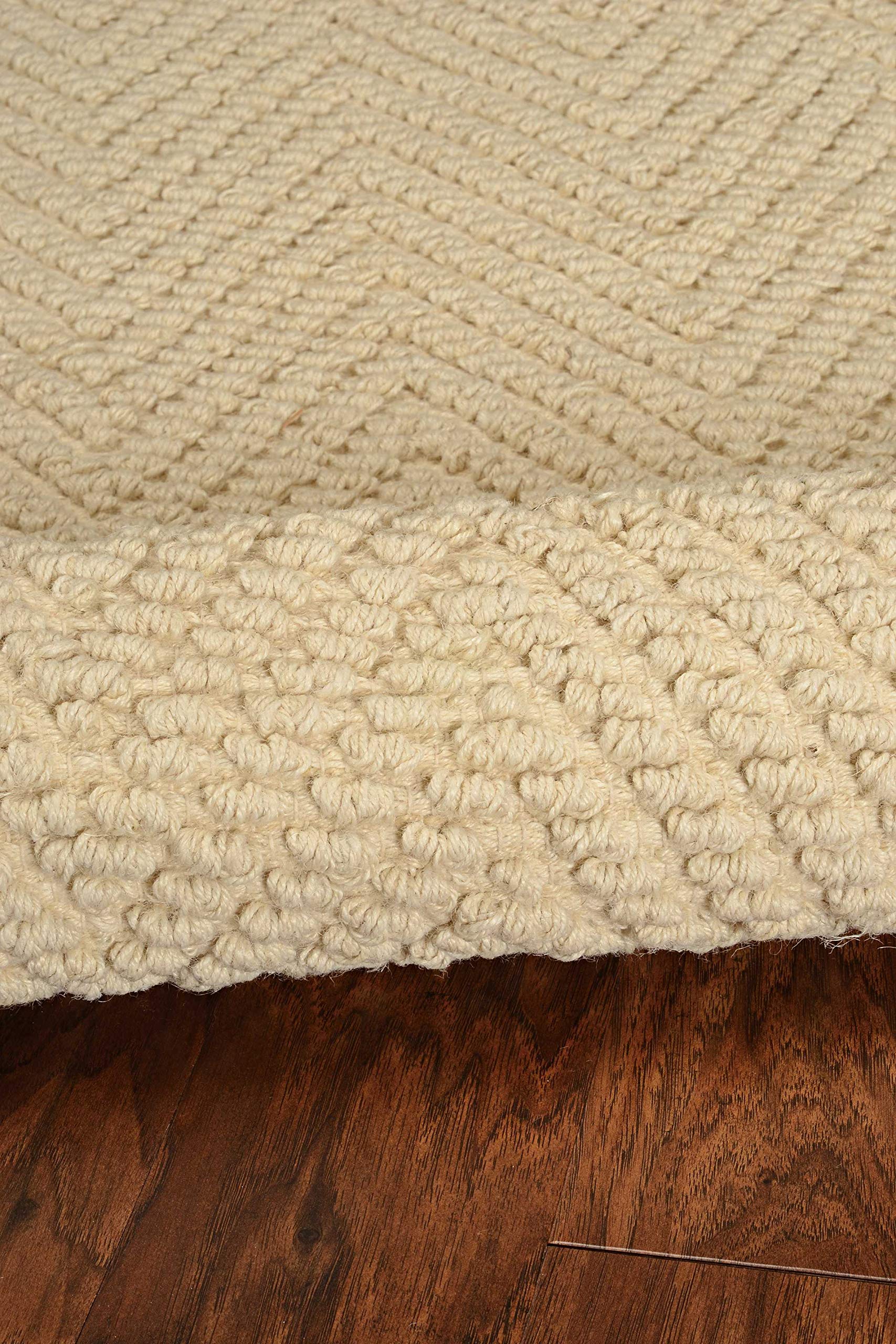 HomeRoots 60' X 96' X 0.'5' Ivory Jute Rug