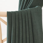 Nicetown Room Darkening Faux Linen Greyish Green Curtains 108 Inches Long, Pinch Pleated Light Blocking Noise Reducing Thermal I