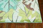 HomeRoots 118 X 158 Blue Polypropylene Rug