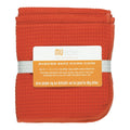 MUkitchen Microfiber Waffle Dishcloth, 12 by 12Inches, Set of 3, Coral
