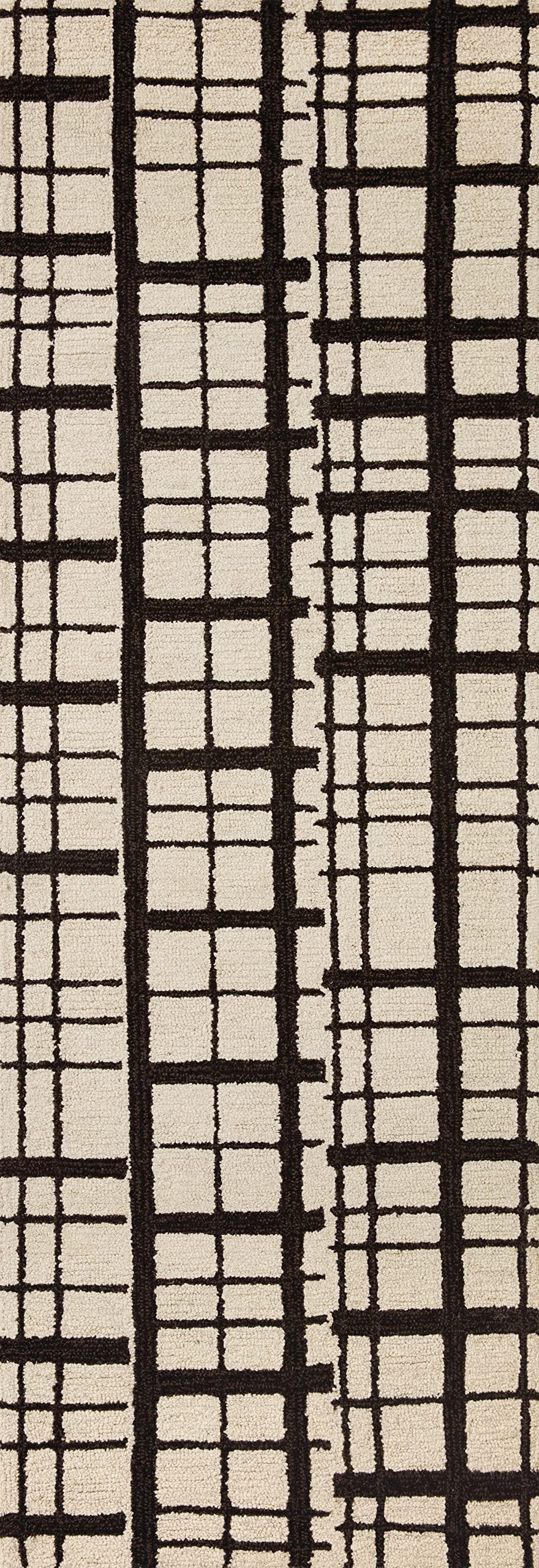 Loloi Chris Loves Julia X Polly Black/Ivory 2'-3'' X 3'-9'' Accent Rug