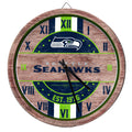 FOCO Seattle Seahawks NFL Barrel Wall Clock