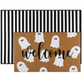 Tinideya 2 Pcs Thanksgiving Doormat Hello Pumpkin Non Slip Halloween Ghost Outdoor Mat Christmas Floor Mats Valentines Welcome C