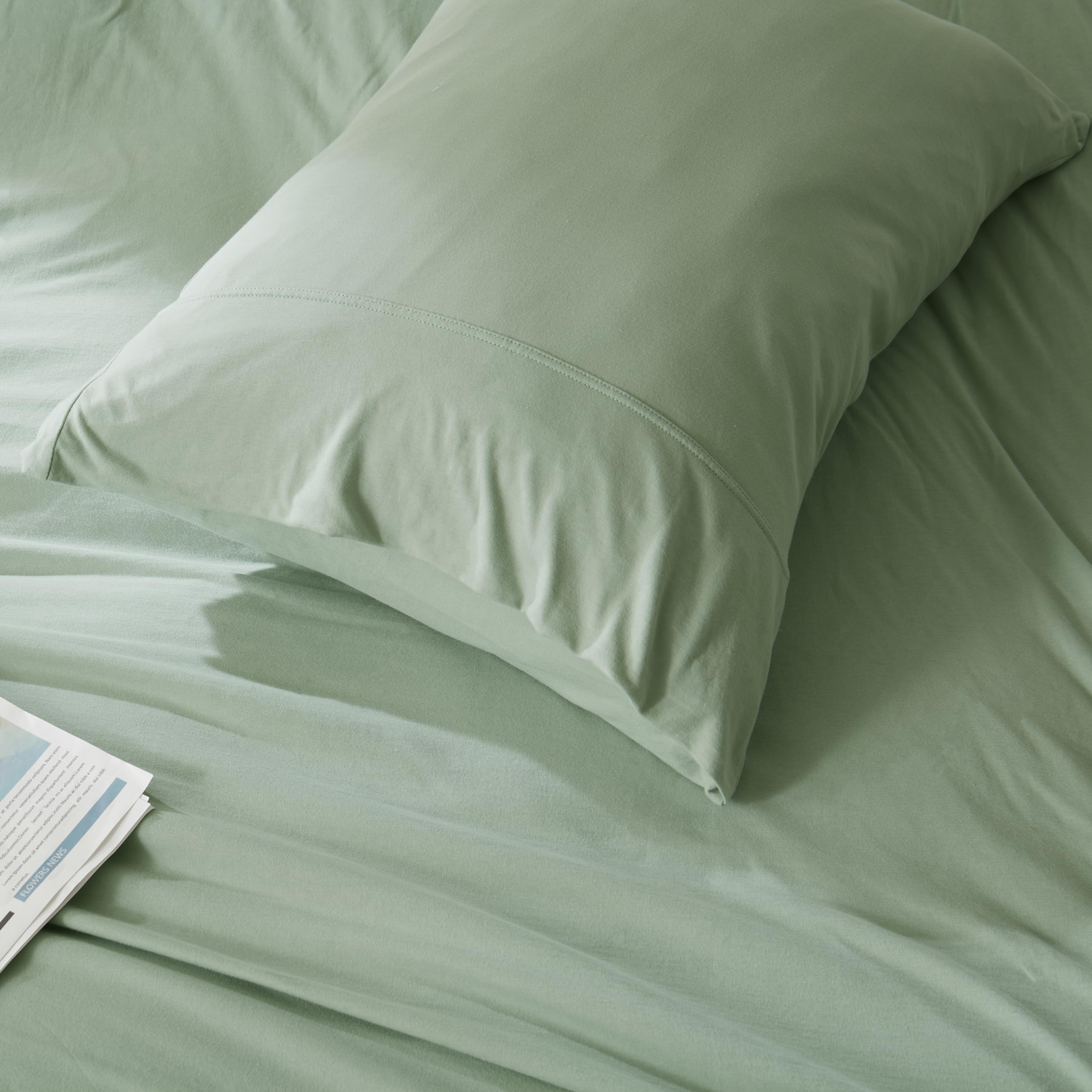 Household 100% Jersey Cotton Pillowcase 20   X36   -Light Weight, Comfortable, Super Soft Pillow Case With Envelope Closure Extr