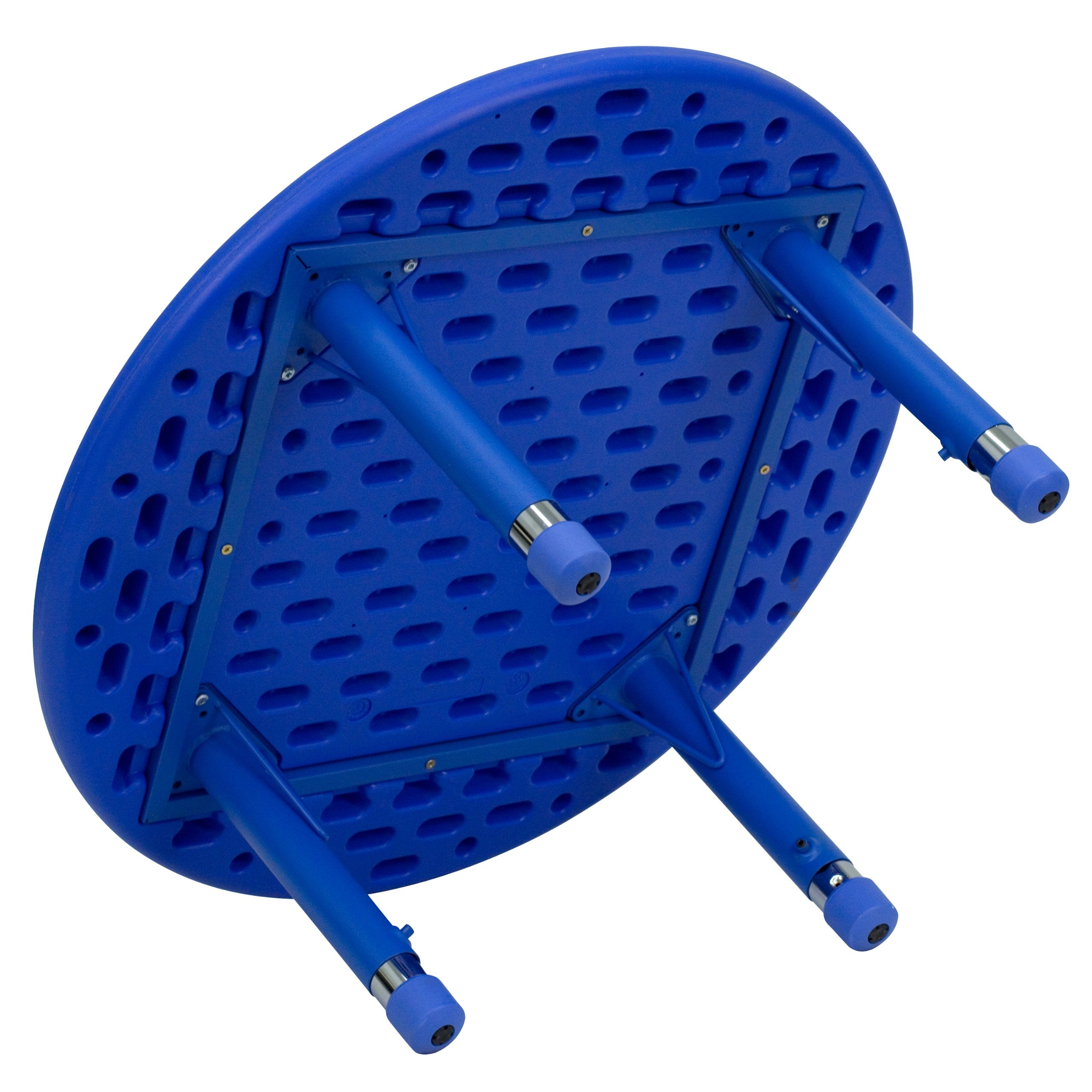 Flash Furniture Blue Preschool Activity Table, 33' Round