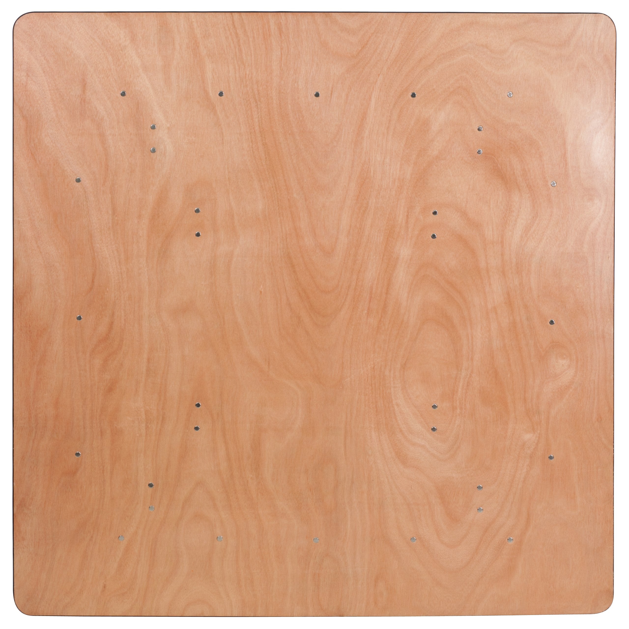 Flash Furniture Gerry Commercial 5-Foot Square Wood Folding Banquet Table with Powder Coated Wishbone Legs