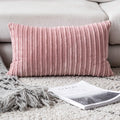 Ugasa Velvet Pillow Covers Soft Striped Decorative Throw Cushion Case With Hidden Zipper For Valentine'S Day Couch/Bedroom/Sofa,