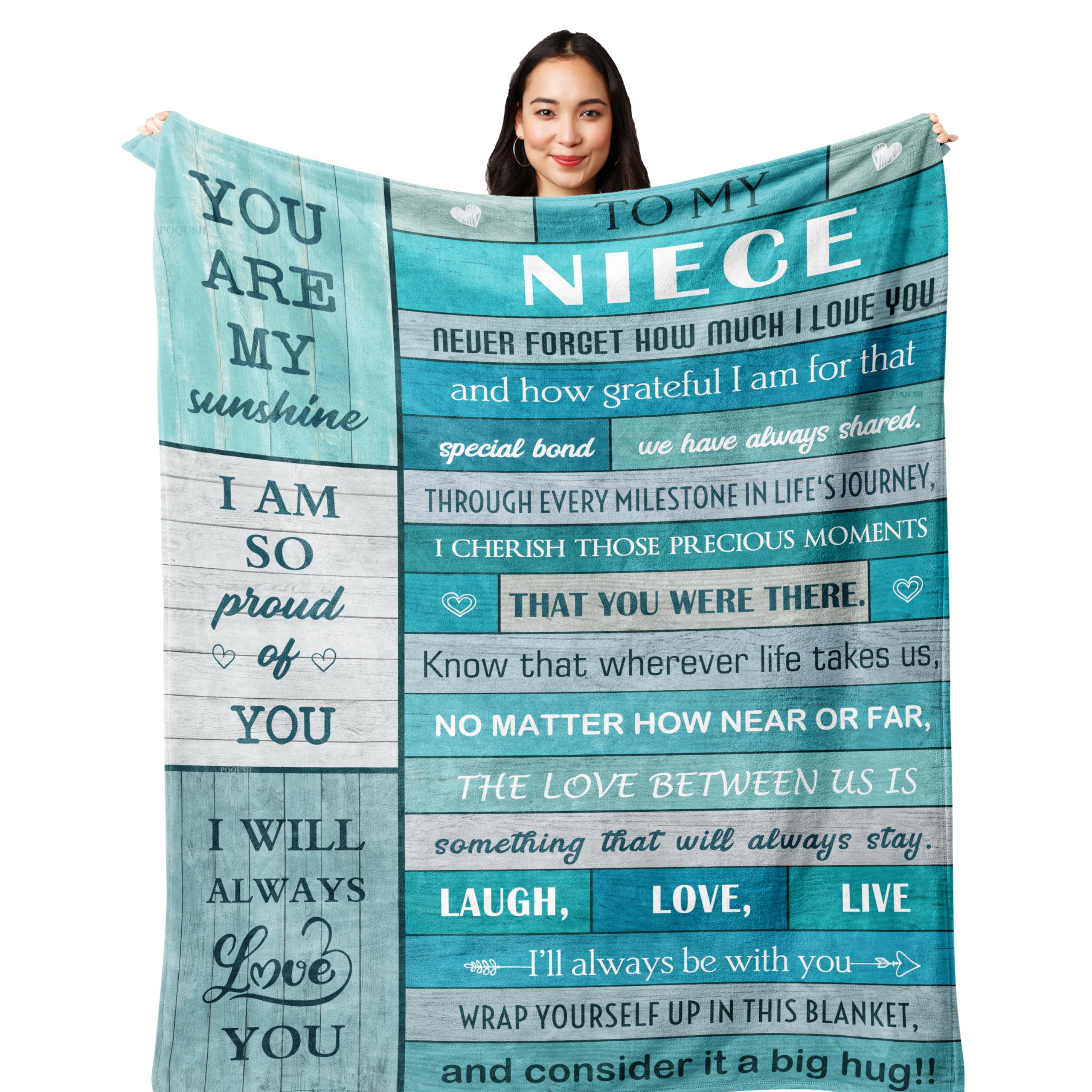 Poqush Niece Gifts From Auntie/Uncle,Gifts For Niece From Aunt/Uncle,Graduation Gifts For Niece,Best Niece Birthday Gifts For Ni