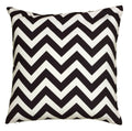 Rizzy Home | T06159 | Poly Fill Decorative Pillow | 18"X18" Black/White/Neutral Chevron