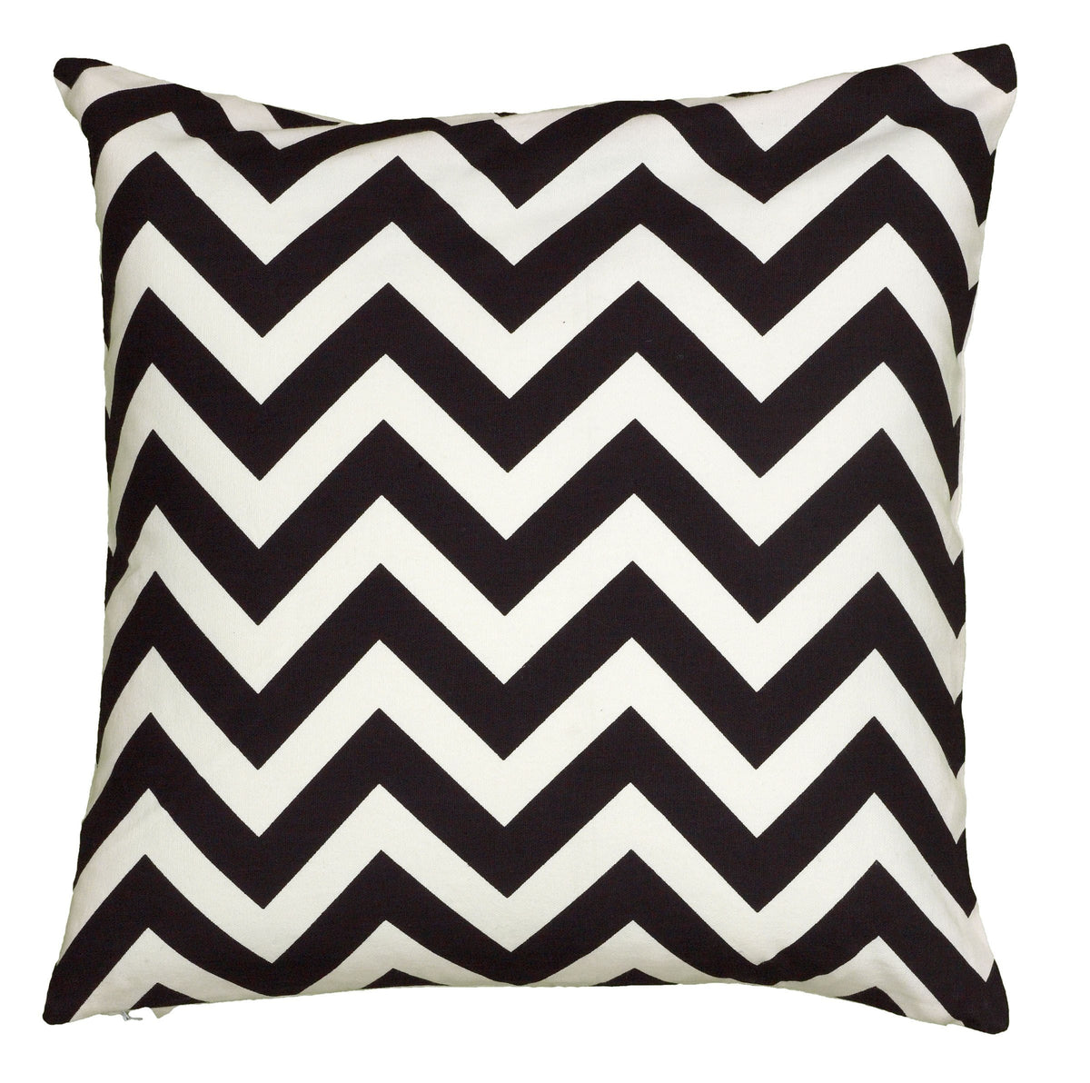 Rizzy Home | T06159 | Poly Fill Decorative Pillow | 18&quot;X18&quot; Black/White/Neutral Chevron