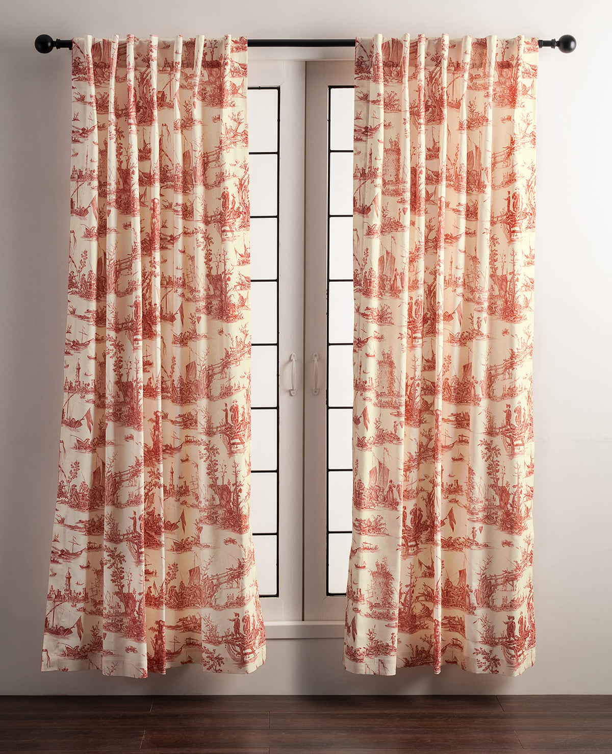 Maison D' Hermine 100% Cotton Curtain - 50'X108' Cardinal Decorative Curtain - Aesthetic Curtains For Farmhouse, Kitchen & Bed
