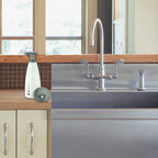 Casabella Sink Sider 14-oz. Soap Pump Bottle with Funnel, Gray/White, Model 50106