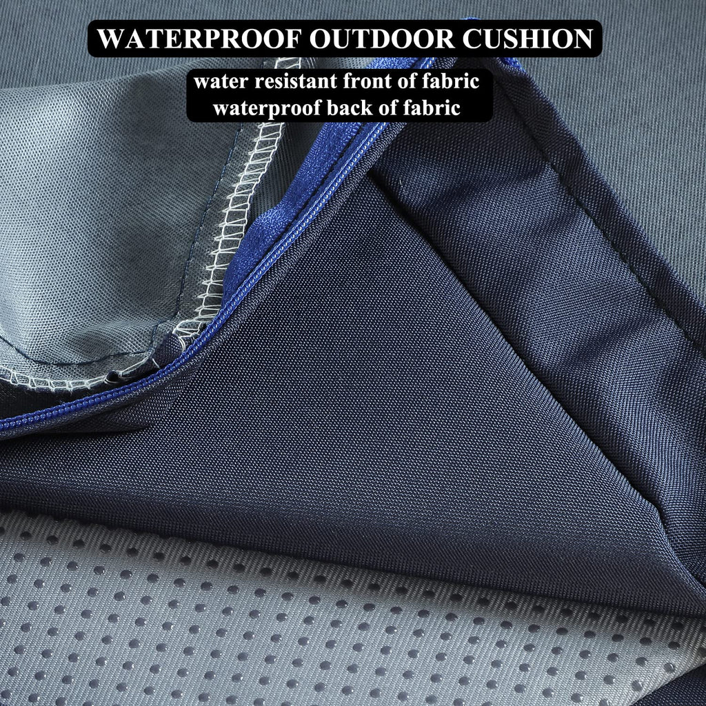 Patio Chair Cushions Non Slip Bottom Chair Pad With Tiesset Of 2 Waterproof Square Outdoor Seat Cushion Replacement For Garden S