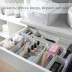 Simplify 5 Piece Organizing Set | Multiple Size Bins | Multipurpose | Office | Desk | Dorm | Bathroom | Storage Basket | Small I