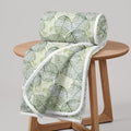 Divine Casa 120 GSM Glace Cotton Double Dohar | Lightweight AC Blanket | Reversible Summer Quilt | 220 x 205 CM, Forest Green & 