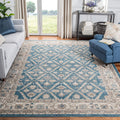 SAFAVIEH Sofia Collection 3 x 5 Blue / Beige SOF378C Vintage Oriental Distressed Non-Shedding Living Room Bedroom Accent Rug