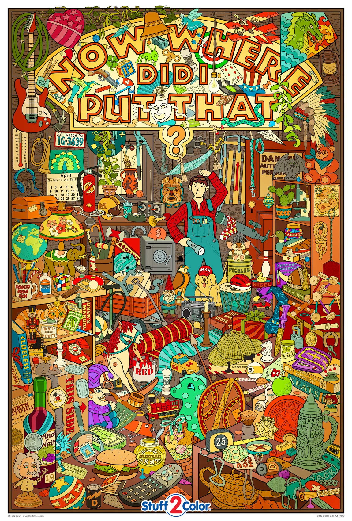 Stuff2Color Worlds Most Challenging Coloring Poster - Giant Size 32x 2 ...