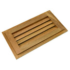 Whitecap 60712 Teak Louvered Insert - 7-1/2' X 9-1/8' X 3/4', Black