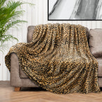 Pavilia Cheetah Fleece Throw Blanket | Cheetah Leopard Animal Print Flannel Blanket For Twin Bed | Soft Velvet Lightweight Micro