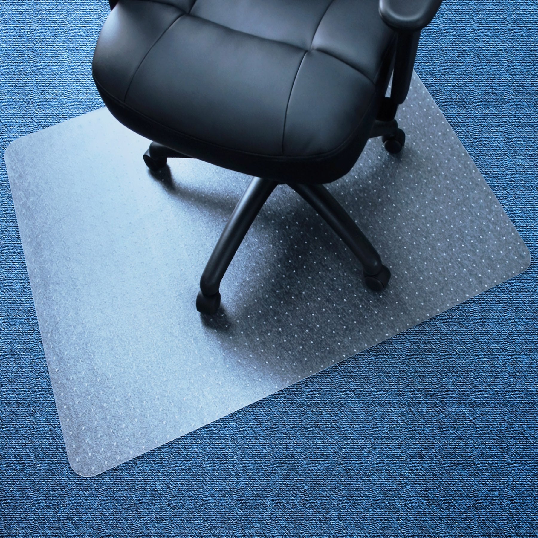 Marvelux Office Chair Mat For Low Pile Carpets 36' X 48    Clear Vinyl Protector Mat For Under Desks, Rectangular Pvc Carpeted