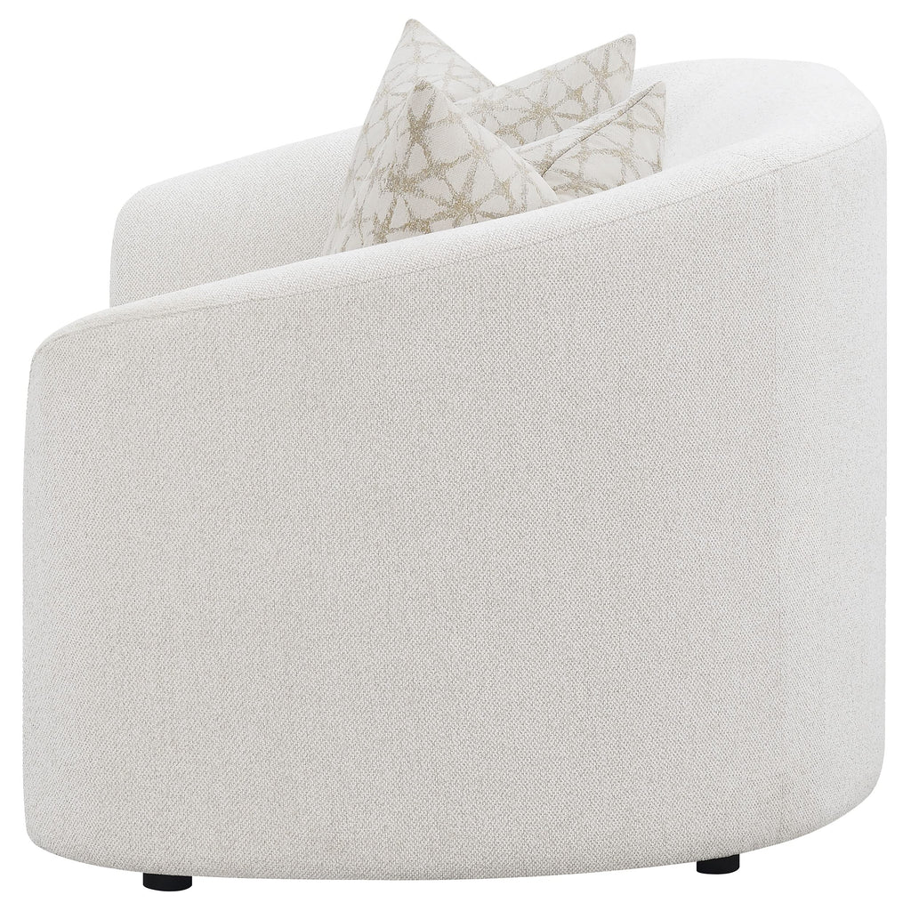 Coaster Home Furnishings Rainn Upholstered Tight Back Loveseat Latte