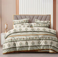 Ab Home Decor 350TC Glace Cotton Comforter Set Double Bed King Size with 1 Bedsheet Flat and 2 Pillow Covers AC Quilt/Blanket/Du