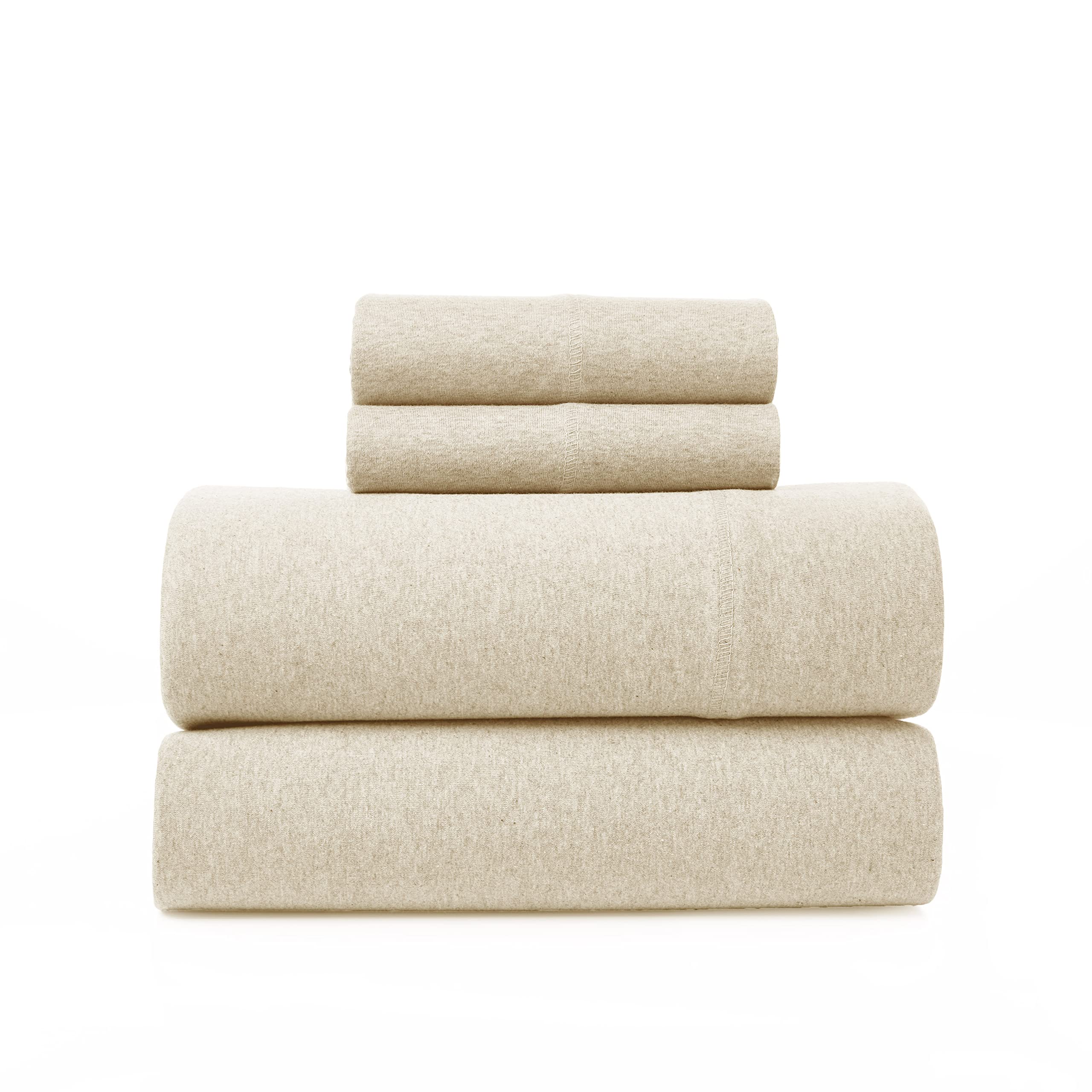 Bed Inc Road Trip America Jersey Sheets Full Set - Cotton (4 Pieces) Deep Pockets T-Shirt Soft Knit Stretchy Jersey Full Size Sh