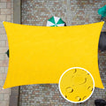 Colourtree Custom Size 11' X 19' Custom Size Yellow Tadr0712 Rectangle Waterproof Sun Shade Sail Canopy Awning Shelter, 95% Uv B