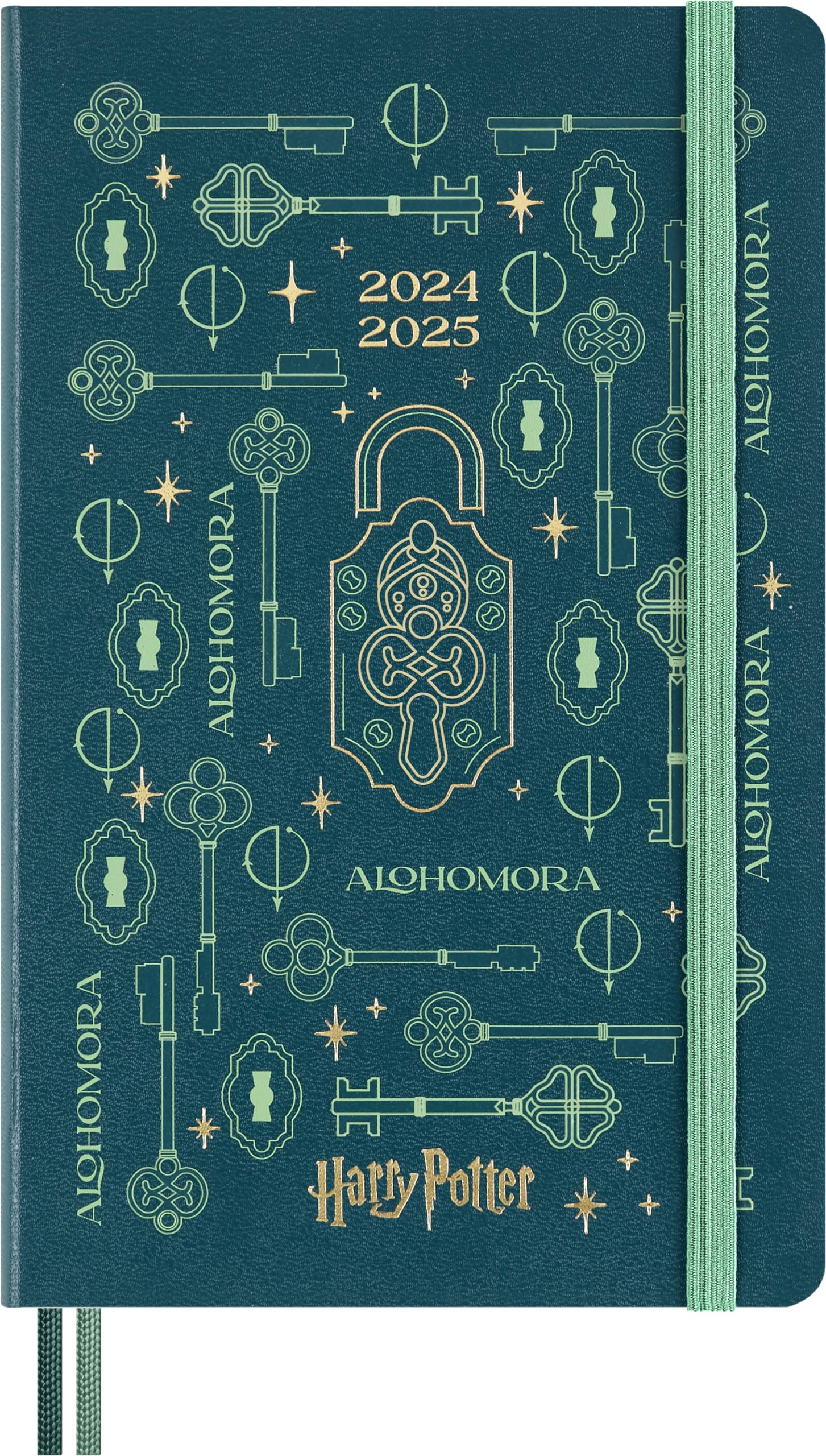 Moleskine Limited Edition Harry Potter 18 Month 2024-2025 Weekly Planner, Alohomora Spell Cover With Glow In The Dark Special-Ef
