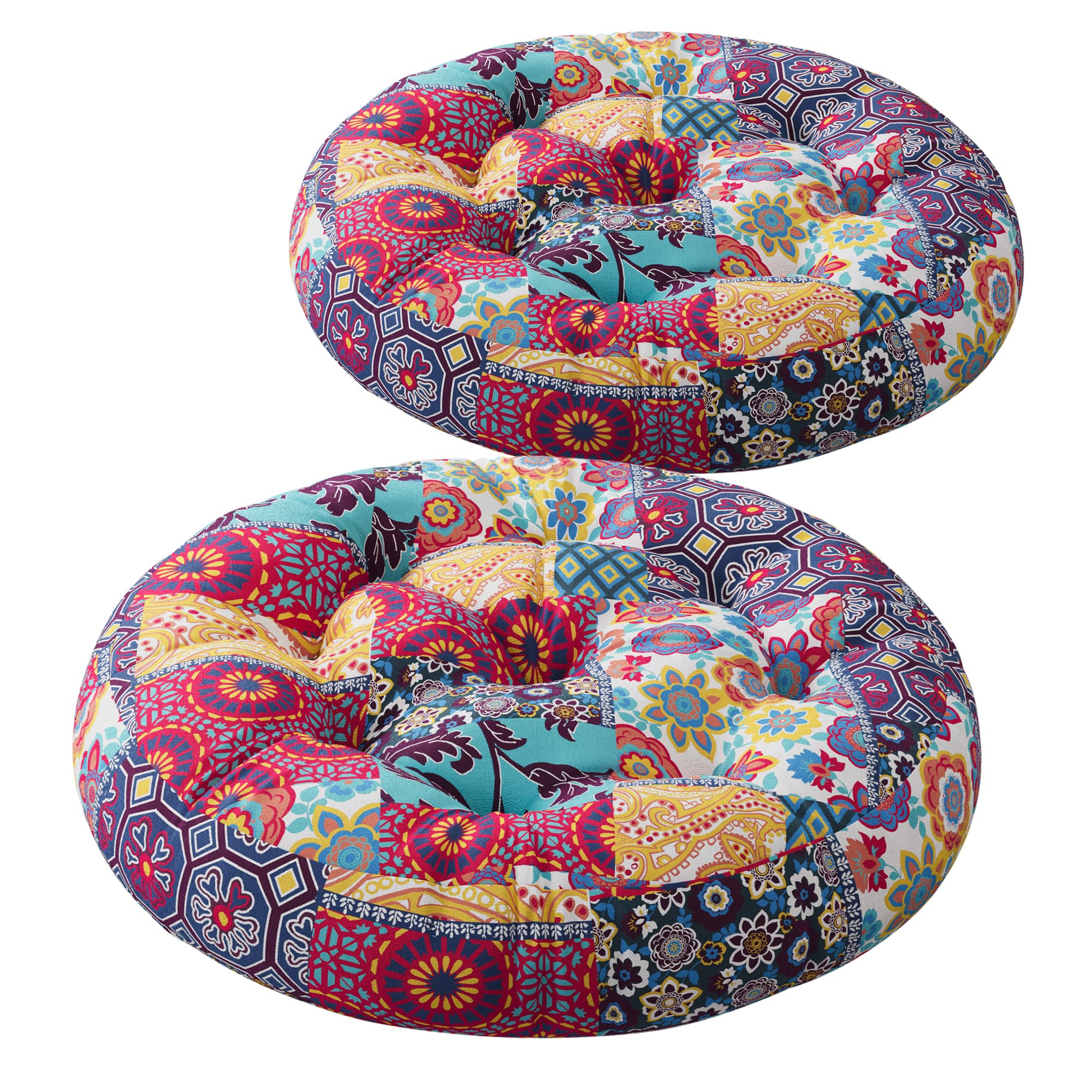 Codi Meditation Floor Pillow Set Of 2, Boho Pillows Seating For Adults & Kids, Large Cushion For Yoga Living Room Tatami Sitting