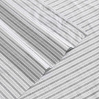 Eddie Bauer - Twin Sheet Set, Cotton Percale Bedding Set, Super Soft And Cozy Home Decor, Oeko-Tex Certified (Ticking Stripe Grey, Twin)