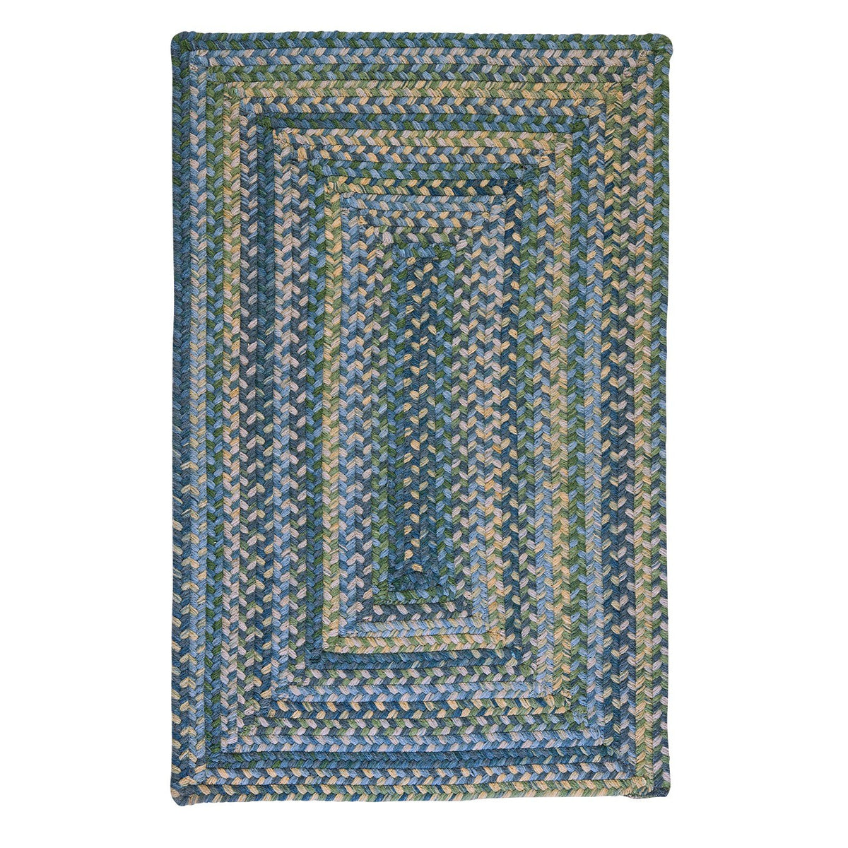 Ridgevale Braided Rug, 10 By 13-Feet, Whipple Blue