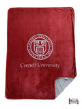 Dormitory 101 Cornell U Premium Plush Fleece Blanket - X Large 60'X80'. Fits Queen Or Twin Xl Beds. Winter Holiday Graduation