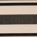 Safavieh Courtyard Collection 2' X 3'7' Black/Bone Cy6062 Stripe Indoor/ Outdoor Patio Backyard Mudroom Accent Rug