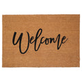 Calloway Mills Cursive Welcome Doormat (Tan/Black, 24' X 36')