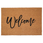 Calloway Mills Cursive Welcome Doormat (Tan/Black, 24' X 36')