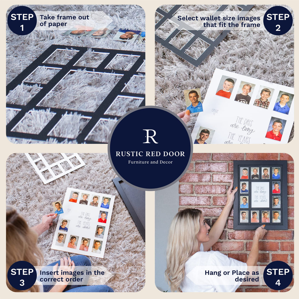 Rustic Red Door Co. Rrd Class Of 2037 Photo Mat (11    X 14   ) - Photo Collage Picture Frames Mat For School Pictures - School