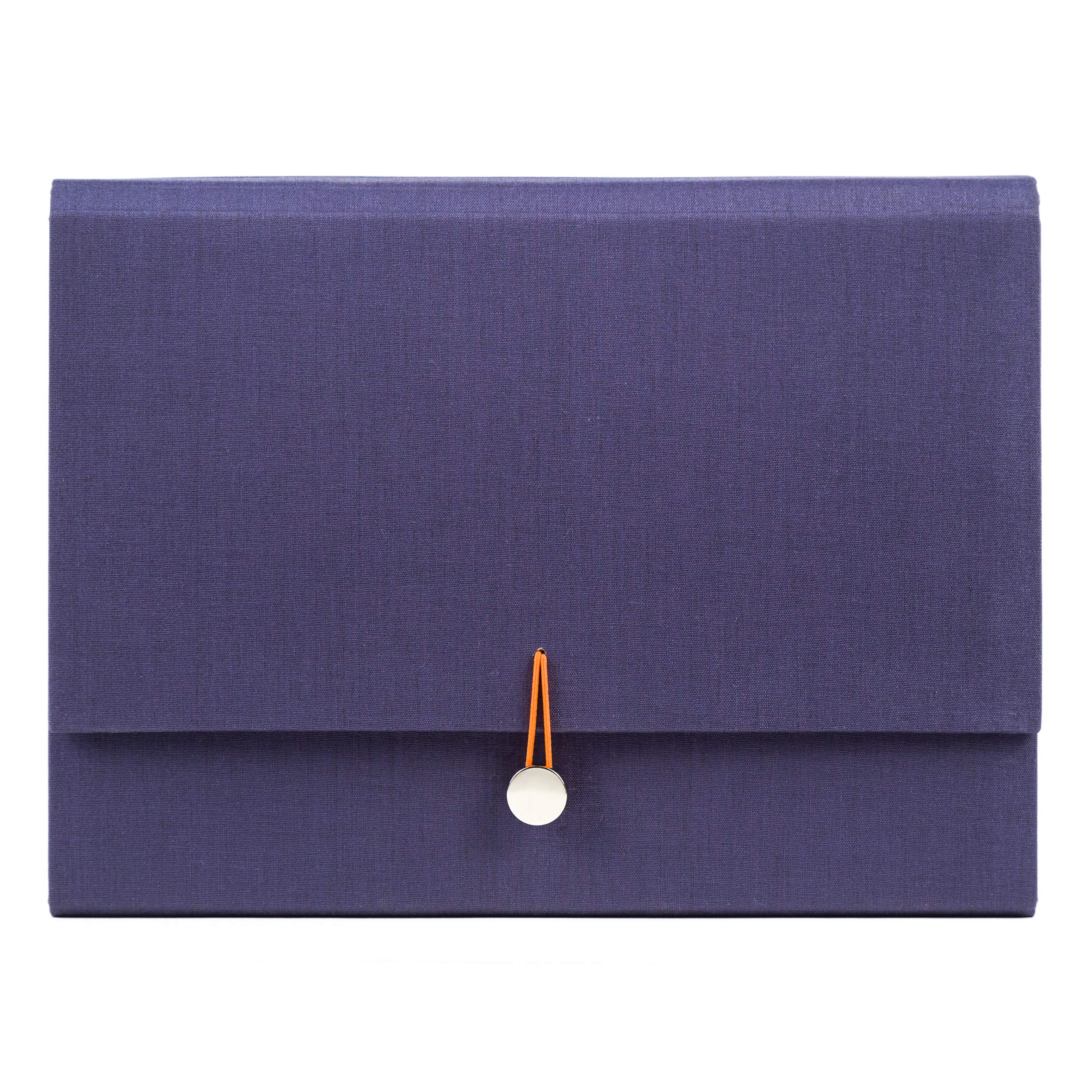 U Brands Vintage Geo Fashion Expandable File Folder, Letter Size, 7 Pockets, Navy, 3504U04-24