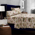 Tribeca Living Maui Printed Deep Pocket Percale Sheet Set, Queen, Multicolor