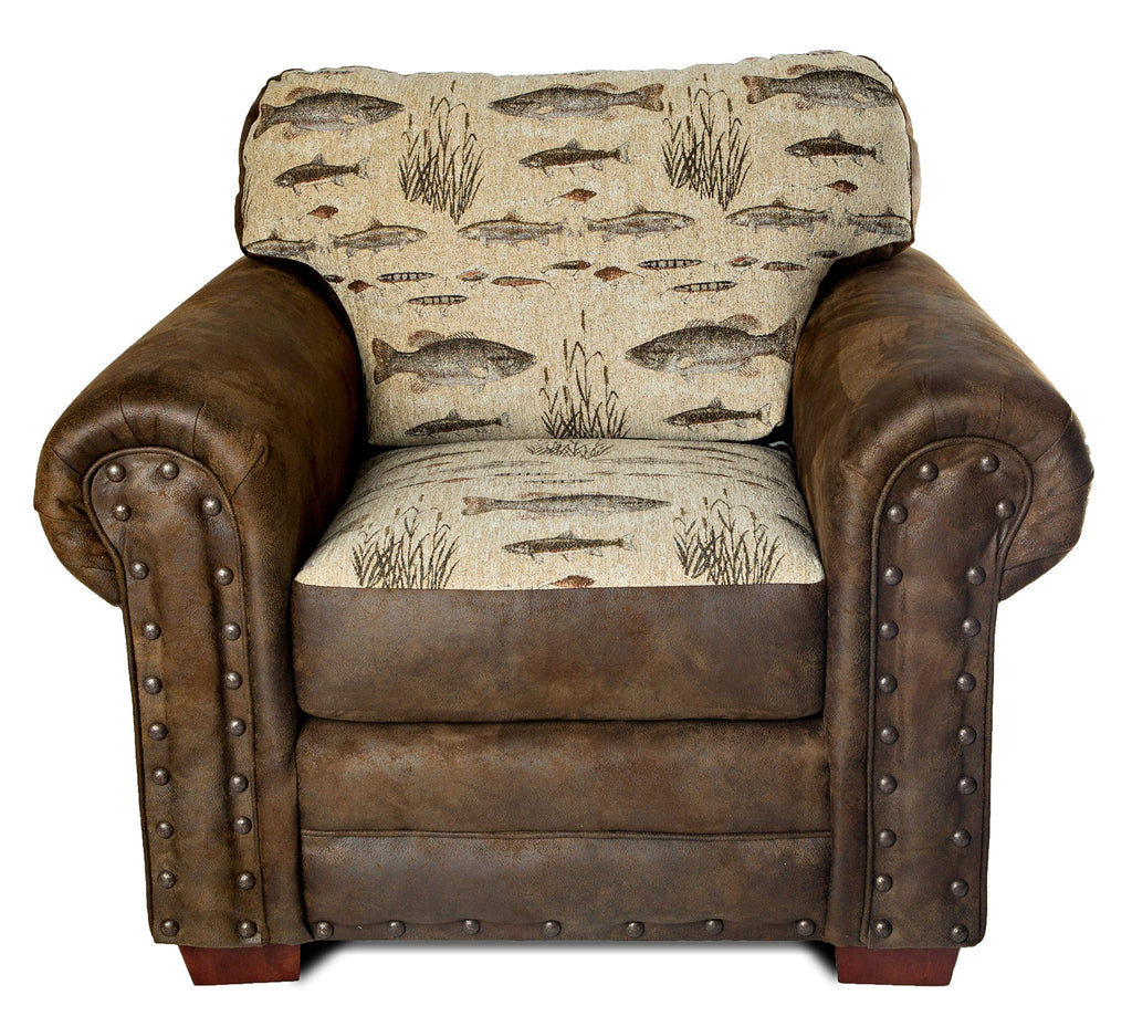 American Furniture Classics Model Angler's Cove Arm chair, Brown