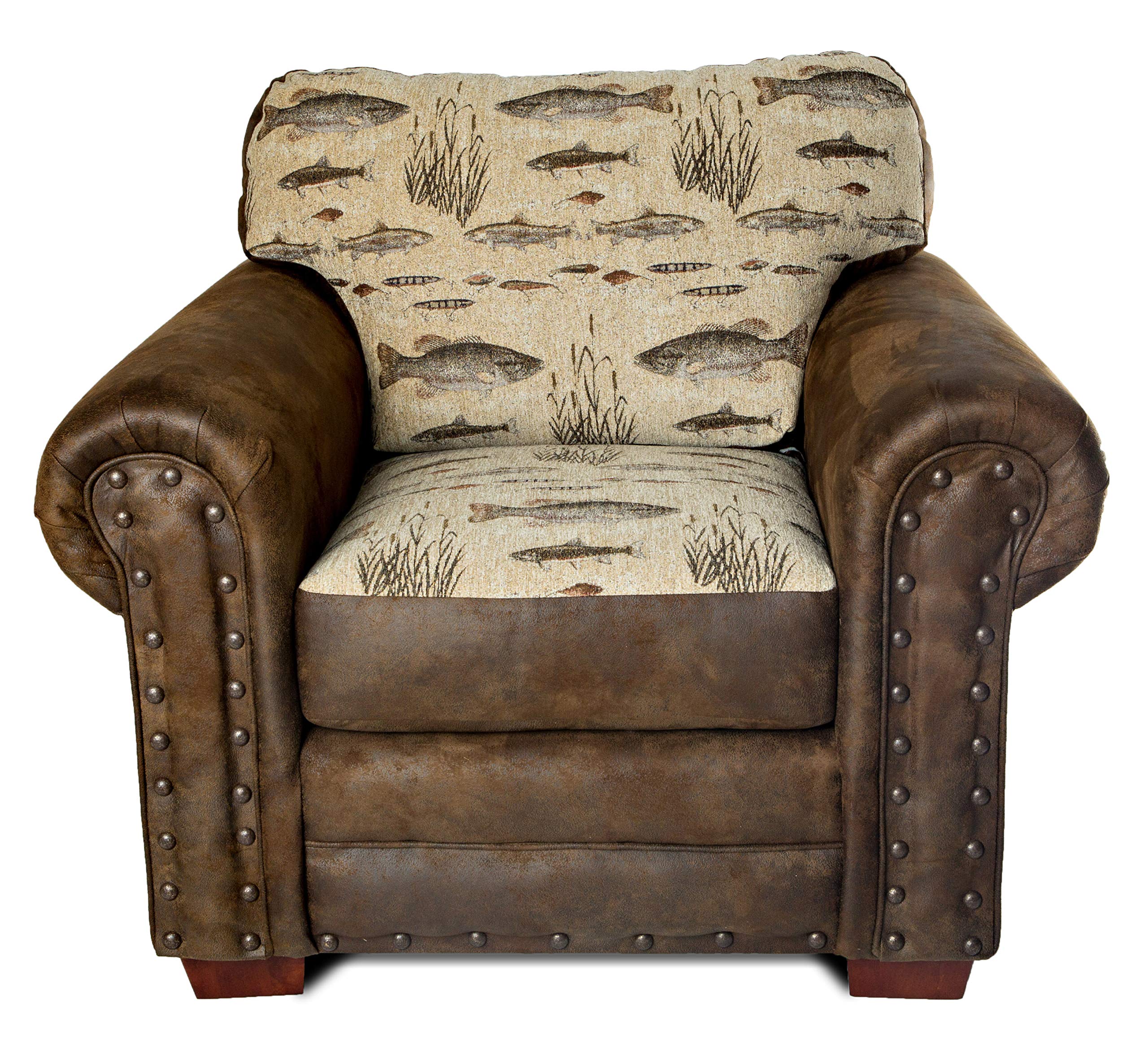 American Furniture Classics Model Angler's Cove Arm chair, Brown
