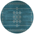 Sedona Sn3 Blue Transitional Rug Round 6' X 6'
