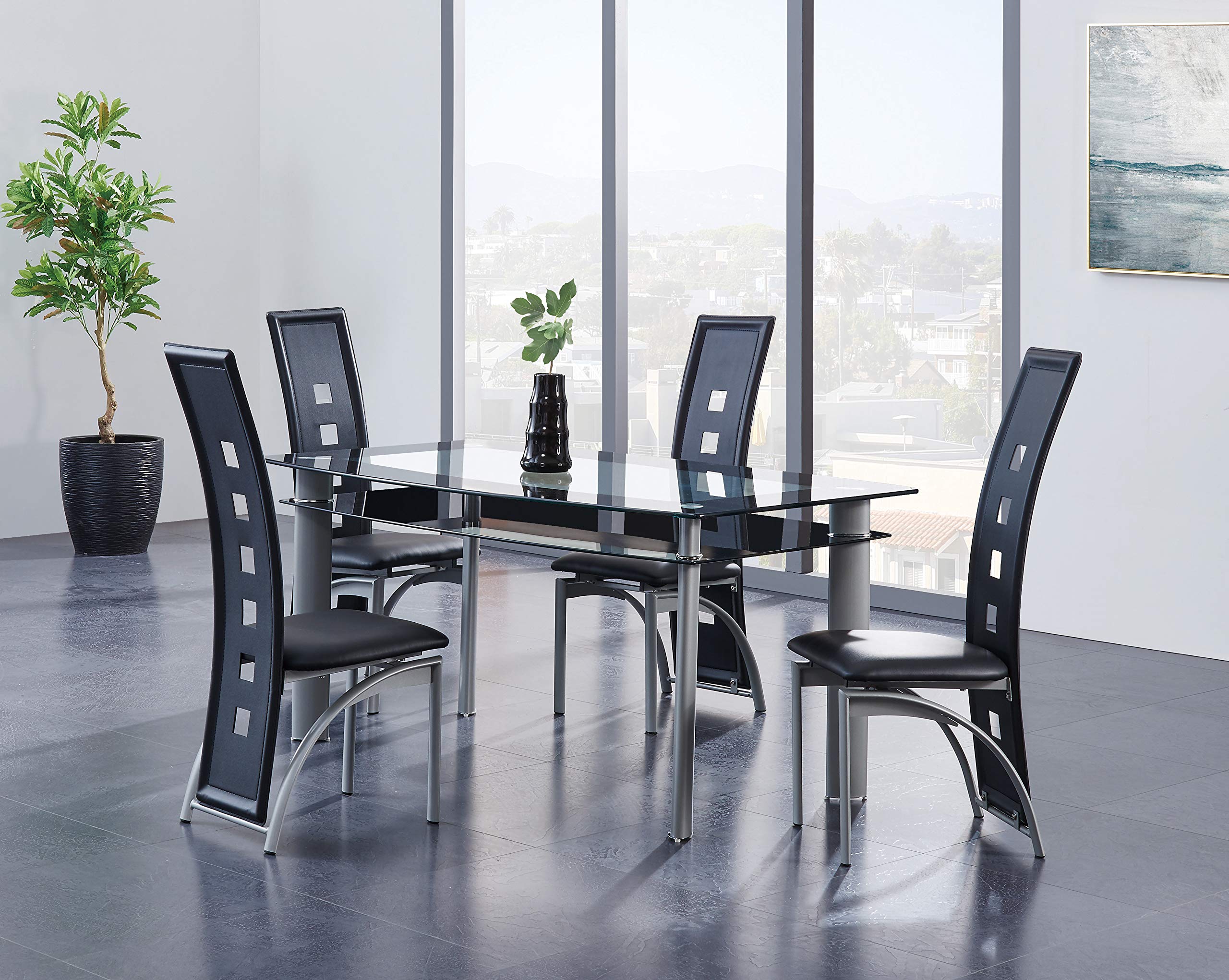 Global Furniture Usa Furniture Piece Dining Table Black