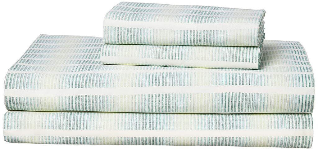 Tommy Bahama - King Sheets, Cotton Percale Bedding Set, Crisp & Cool, Stylish Home Decor (Off The Grid Green, King)