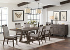 Intercon Hearst 56" Wide Server with 3 Storage Drawers and 3 Doors, Reclaimed Chevron Furniture