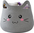 Rugszone Basket Cute Storage Basket With Handles Dog Toy Basket Blanket Basket For Living Room Baby Toy Basket Nursery DCor Bask
