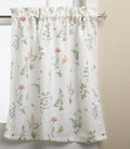 LORRAINE HOME FASHIONS English Garden 55-inch x 24-inch Tier Curtain Pair, White/Multi